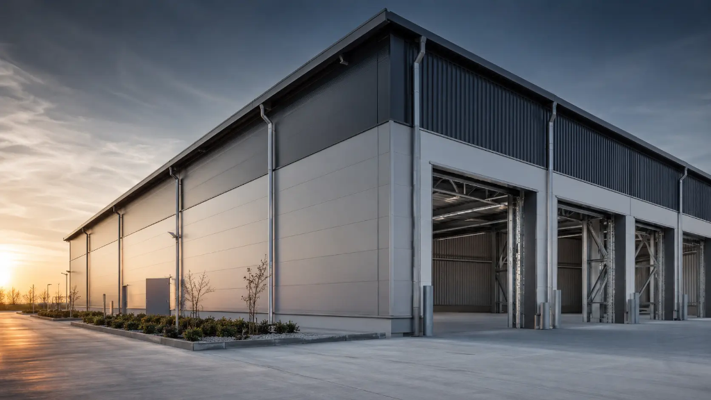 SerPan Metal Endüstriyel Sandviç Panel, Çatı ve Cephe Metal Yapı Kabuğu Fabrika Tesis Uygulaması